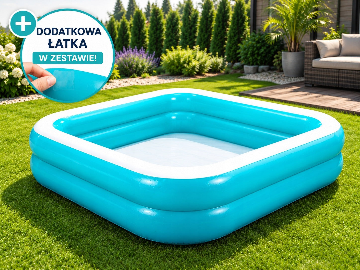 BESTWAY 54005 Inflatable garden pool for children 200x146x48cm 450L Brand Bestway