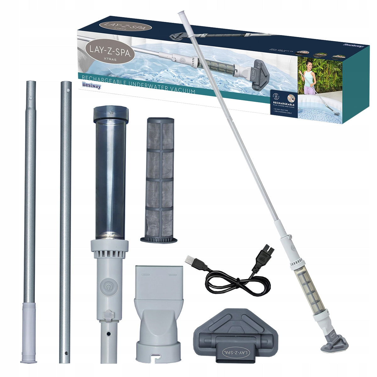 BESTWAY LAY-Z-SPA AirJet Cordless SPA Vacuum Cleaner Wireless
