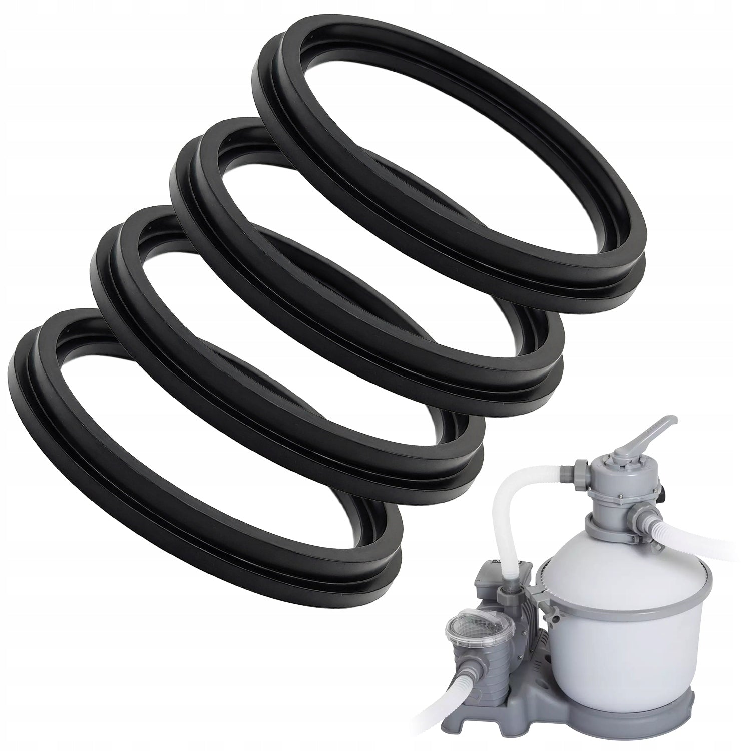 BESTWAY Set of 4 Gaskets T hose filter pump Bestway 58400