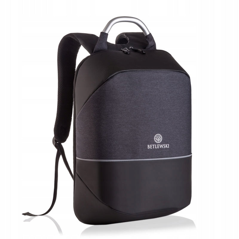 BETLEWSKI Men's Laptop Backpack Evacuation RFID USB Smartphone Charging