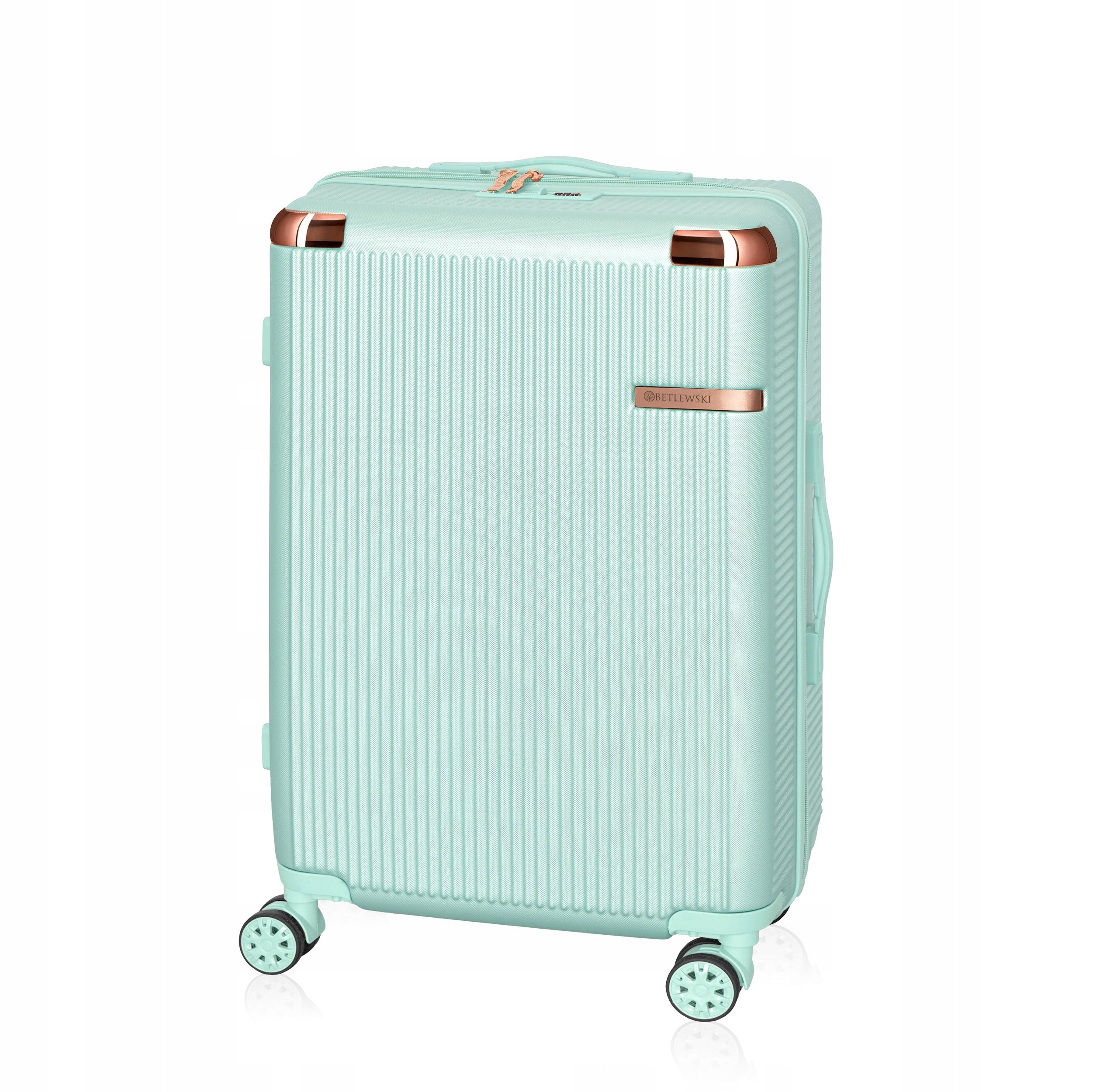 BETLEWSKI Travel Suitcase Hard ABS medium on wheels