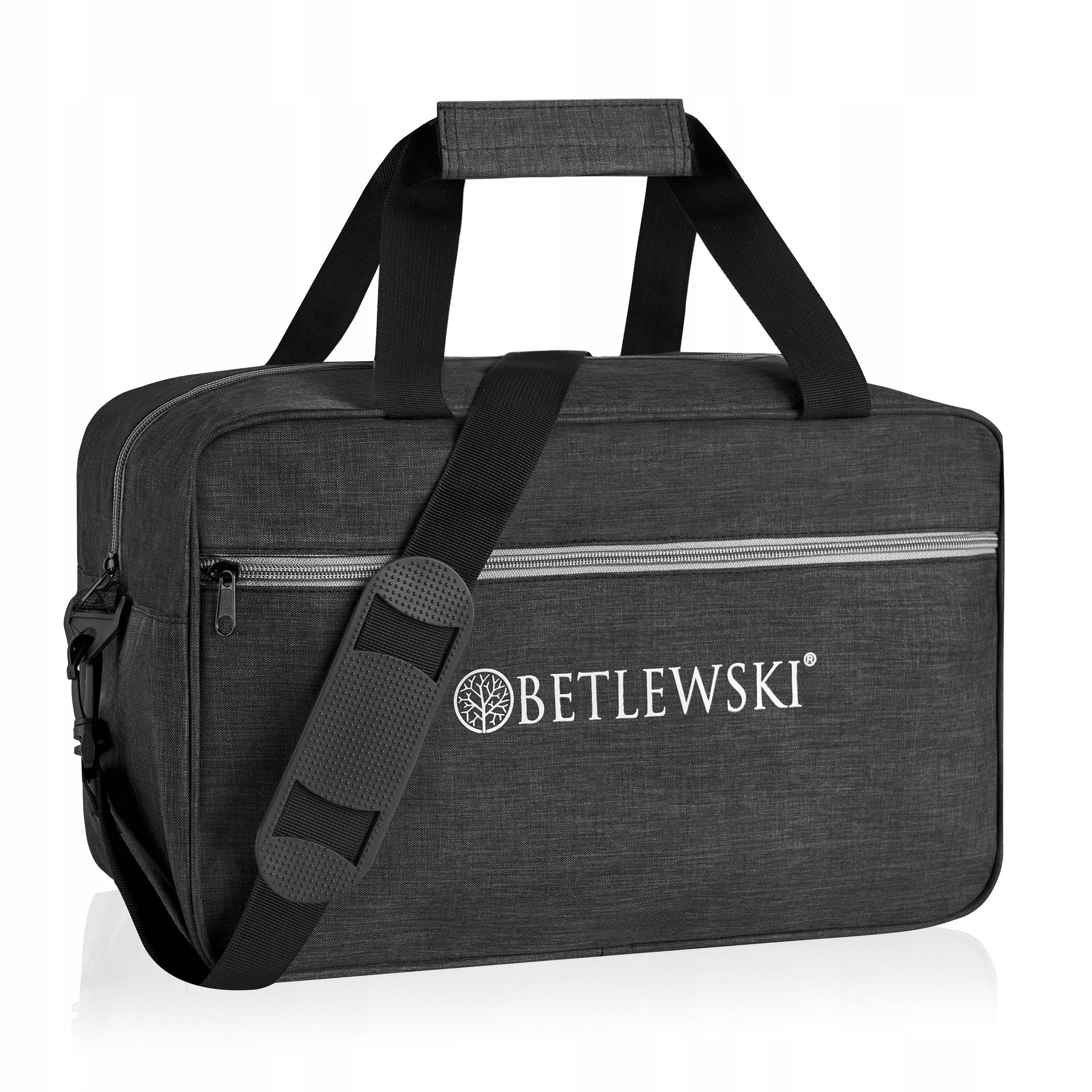 BETLEWSKI travel bag hand shoulder roomy lightweight wide zip pockets