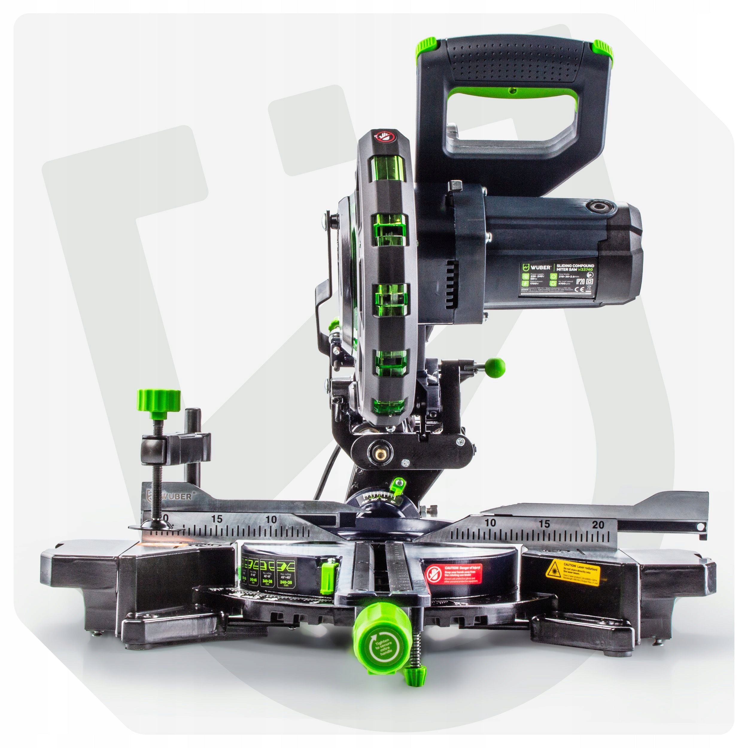BEVEL SAW WITH FEED SLASH FOR WOOD 1700W + LASER + DISC 210MM 24T Packaging status original