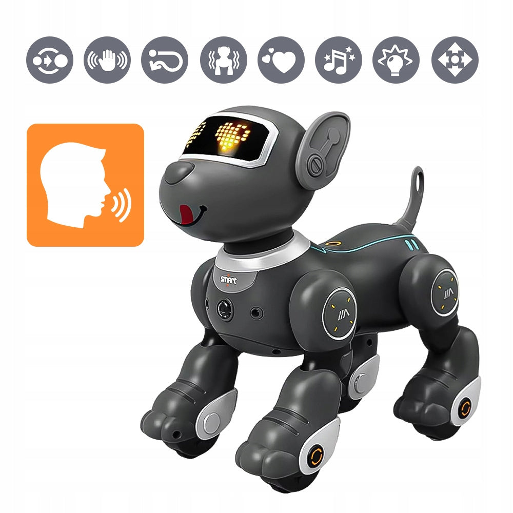 BG1536 Smart Robot Dog Remote Control Gesture Follow Me Toy Grey Manufacturer code TY0948