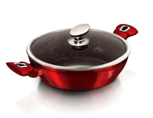 BH-1264N - Granite pot low 32 cm 4.9 l Berlinger Haus Burgundy Line