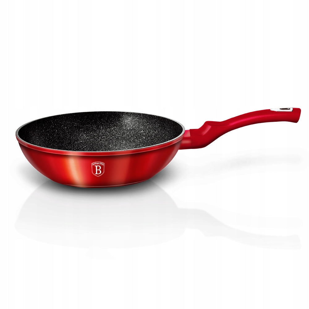 BH-1267N - Granite wok 28 cm Berlinger Haus Burgundy Line Packaging status original