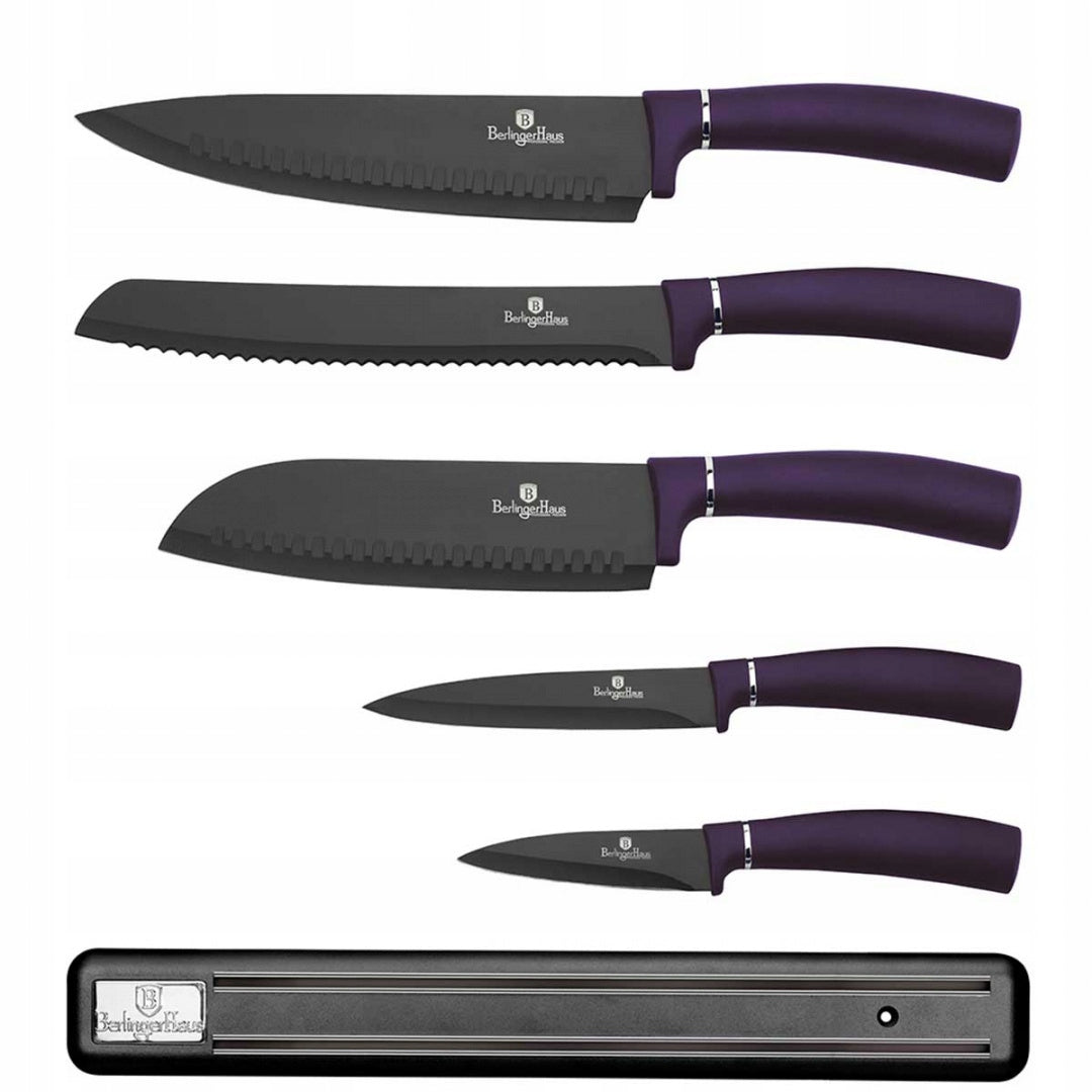 BH-2681 - Knife set 6 el. Berlinger Haus Purple Eclipse Collection Packaging status original