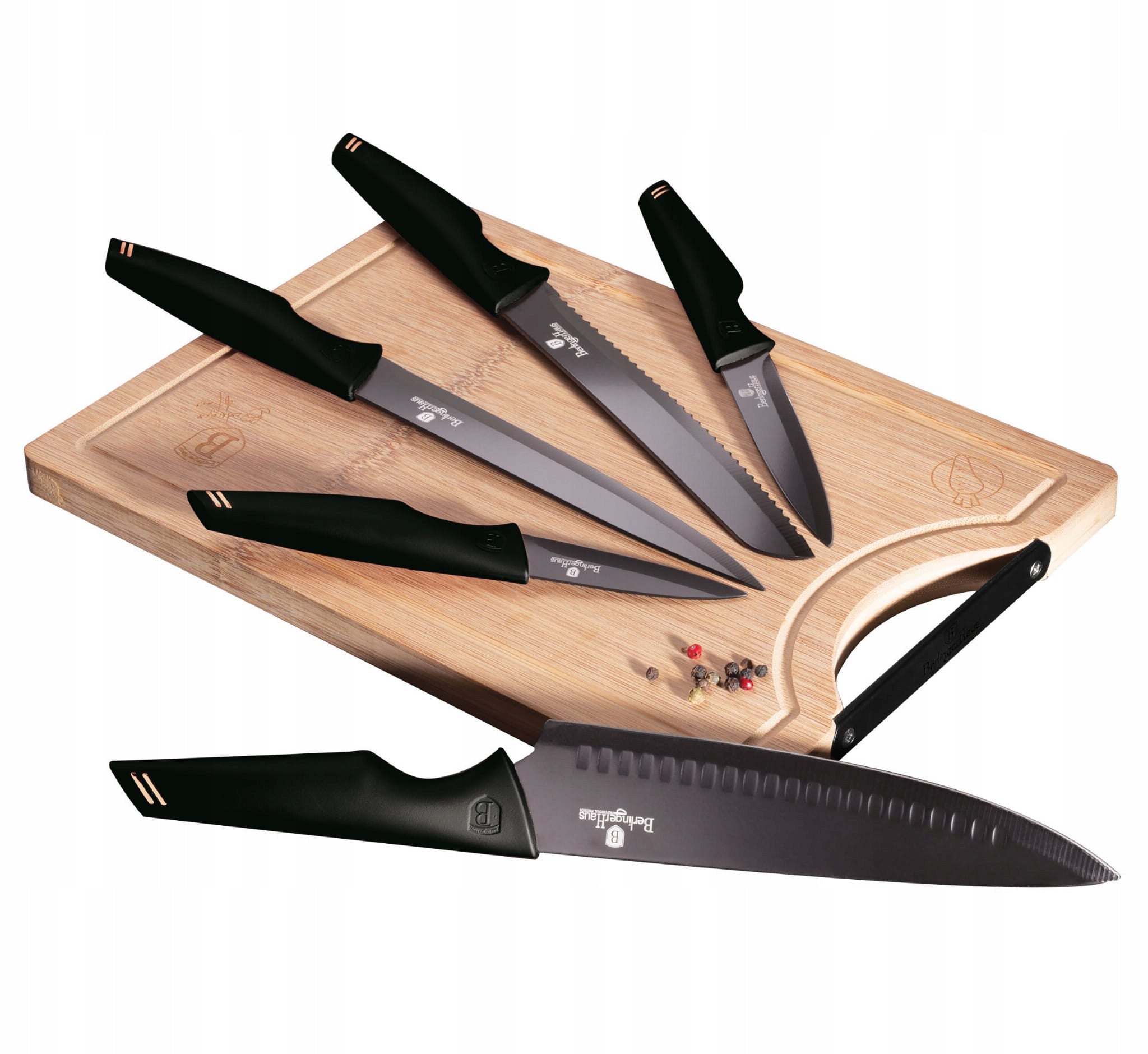 BH-2708 - Knife set 6 el. Berlinger Haus Black Rose Collection