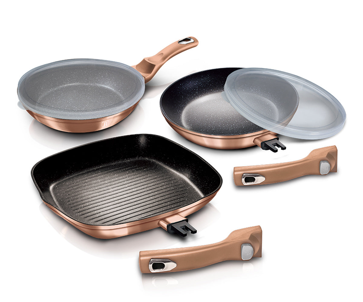 BH-7038 - Set of pans 5 el. BERLINGER HAUS ROSE GOLD induction