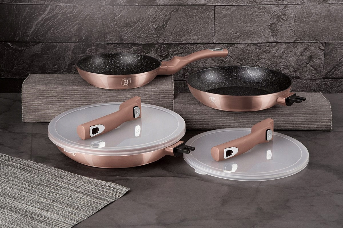 BH-7054 - Set of pans 5 el. BERLINGER HAUS ROSE GOLD induction Packaging status original