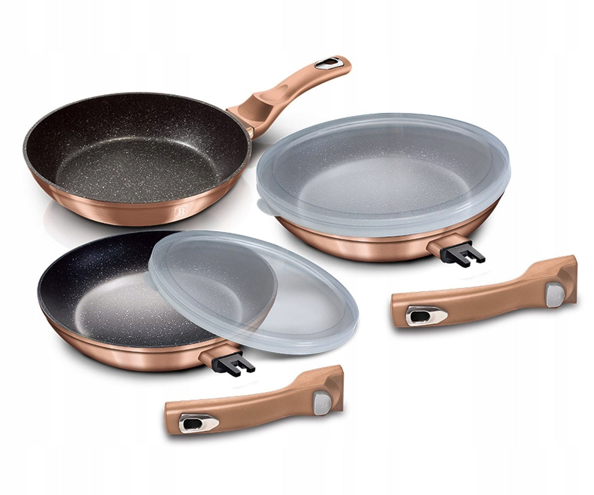 BH-7054 - Set of pans 5 el. BERLINGER HAUS ROSE GOLD induction