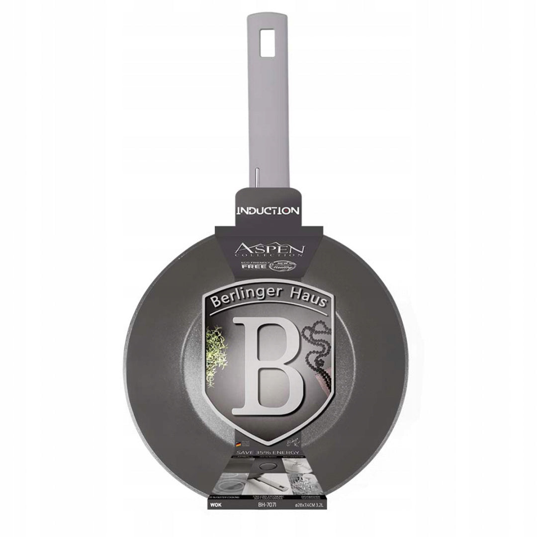 BH-7071 - Wok Titanium Pan 28 cm Berlinger Haus Aspen Collection Manufacturer code BH-7071