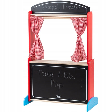 BIGJIGS/ TIDLO: large wooden theatre T0162