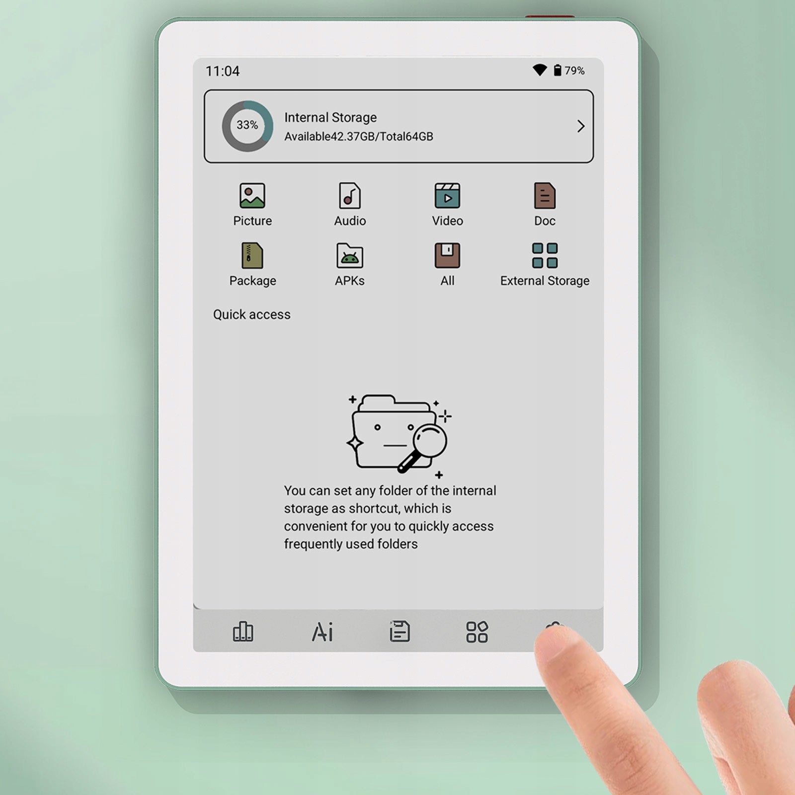 BIGME B6 E-book reader notebook 4/64 GB 6” E-ink color backlit touch Manufacturer code 6973555480761