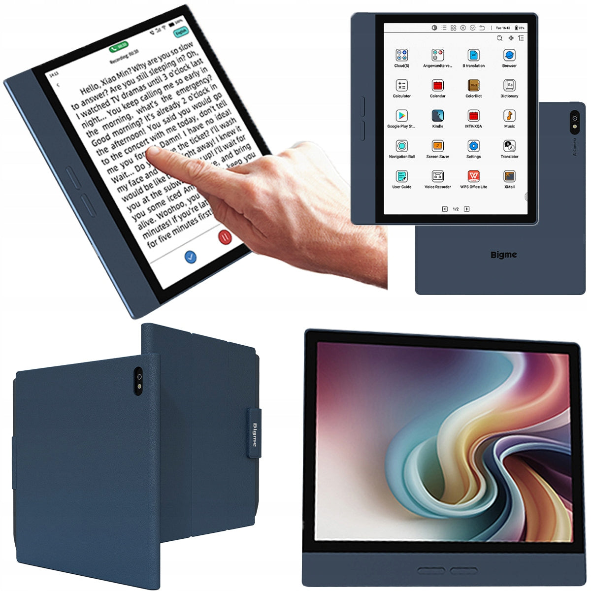 BIGME B7 Reader 7” color backlit touch connection 4G 8/128 GB Batteries included no