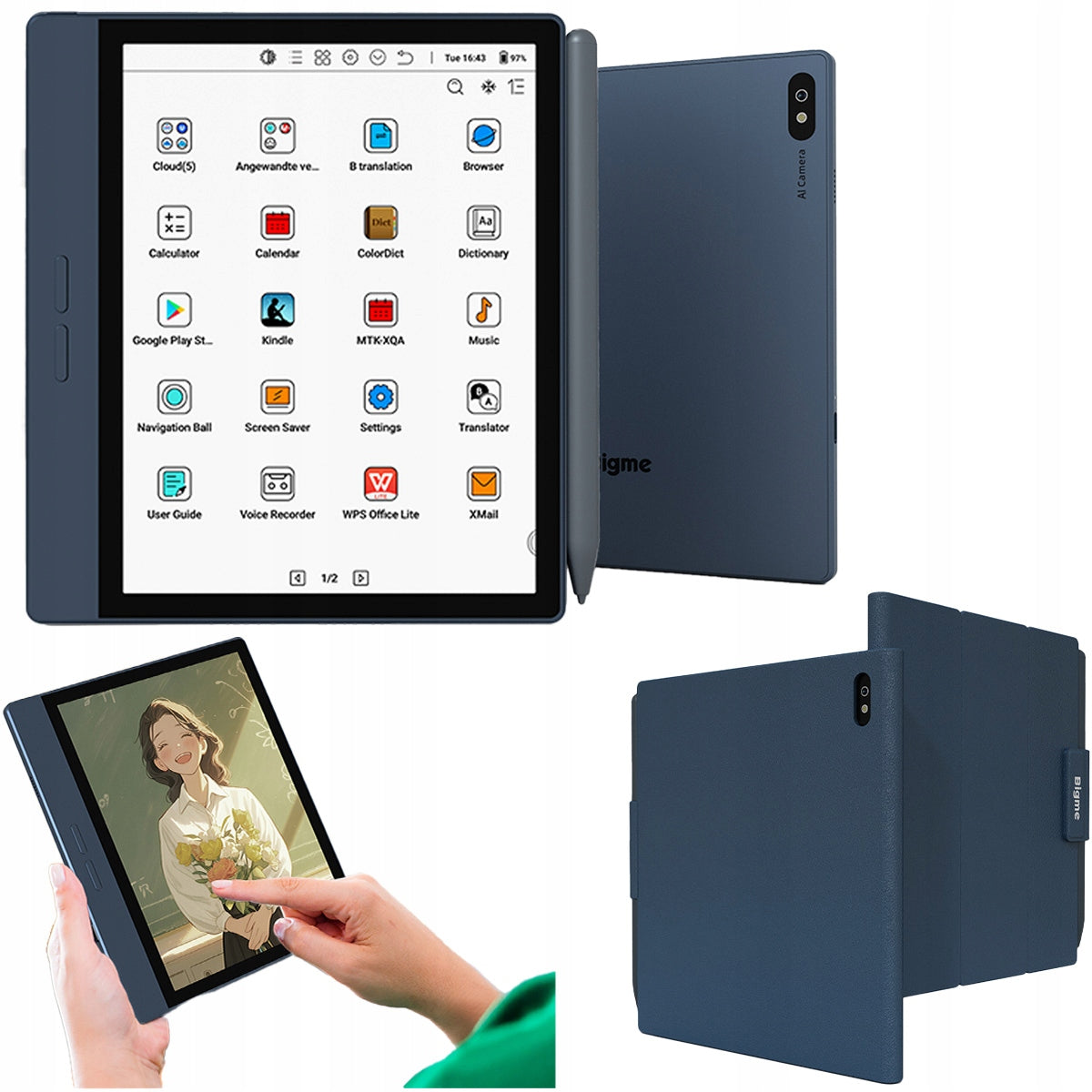 BIGME B7 Reader 7” color backlit touch connection 4G 8/128 GB