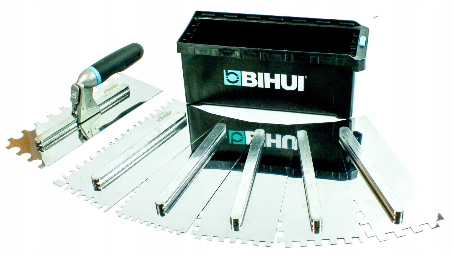 BIHUI TILE SET TROWEL TOOTHED GLUE COMB SUITCASE 8.el