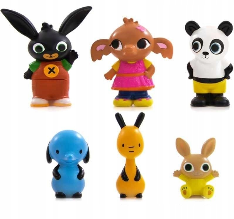 BING AND FRIENDS set of 6 Bing Sula Pando Flop Charlie Amma figurines Packaging status original