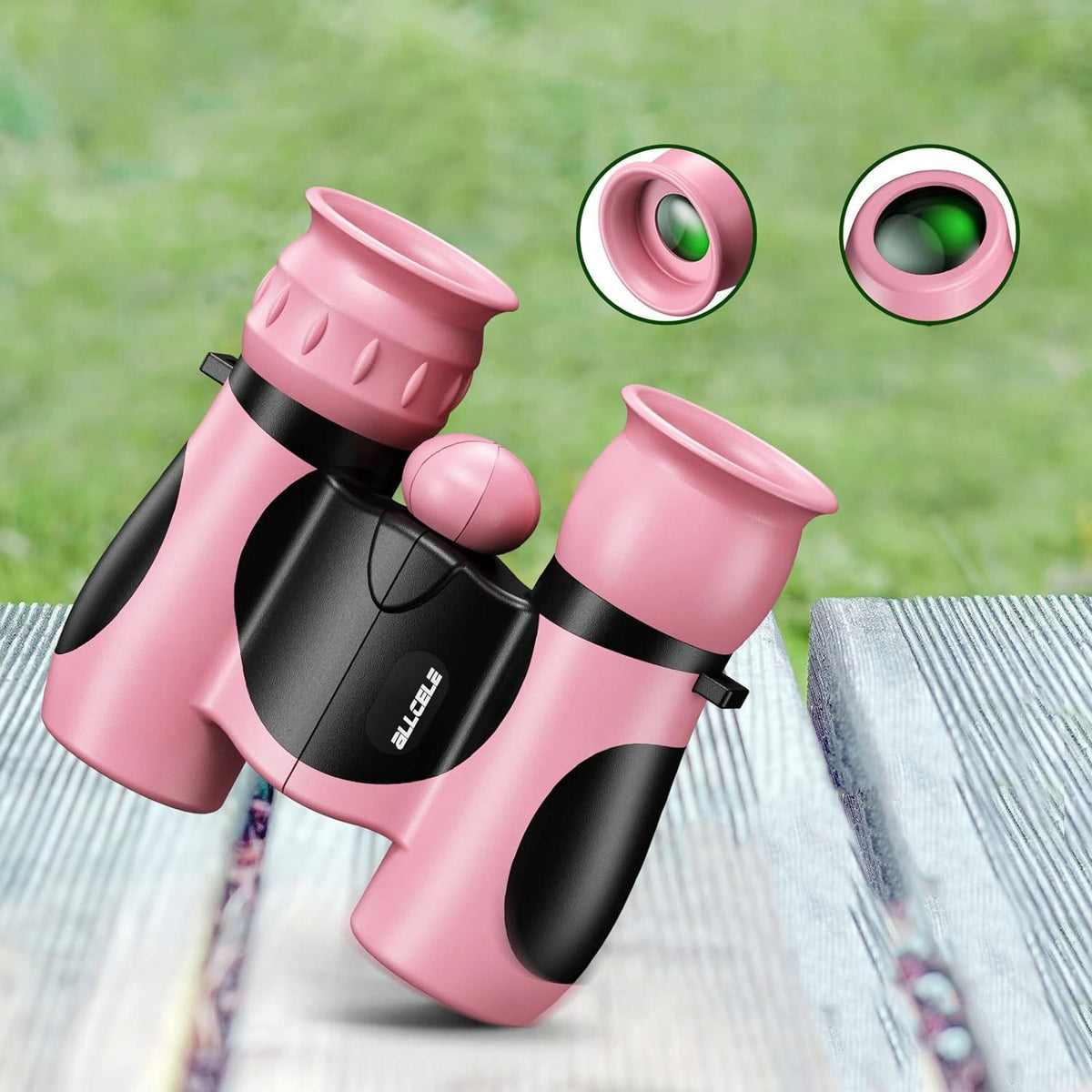 BINOCULARS DAY NIGHT GLASS OPTICS FOR CHILDREN 8x21 + COVER AND CLOTH