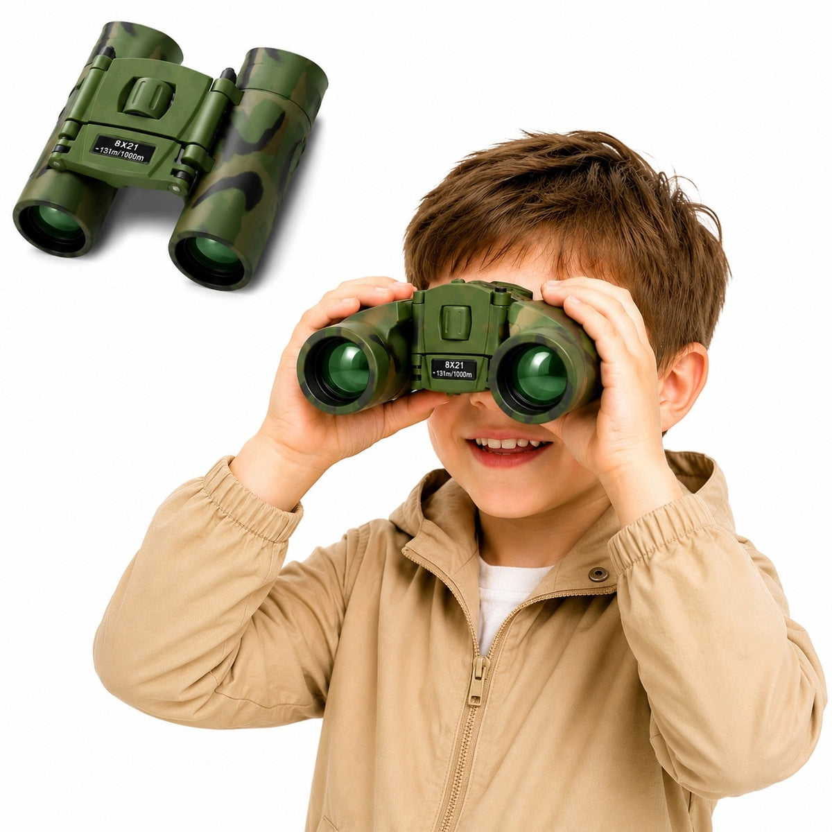 BINOCULARS FOR CHILDREN DAY NIGHT GLASS TOURIST OPTICS COMPACT 8X21