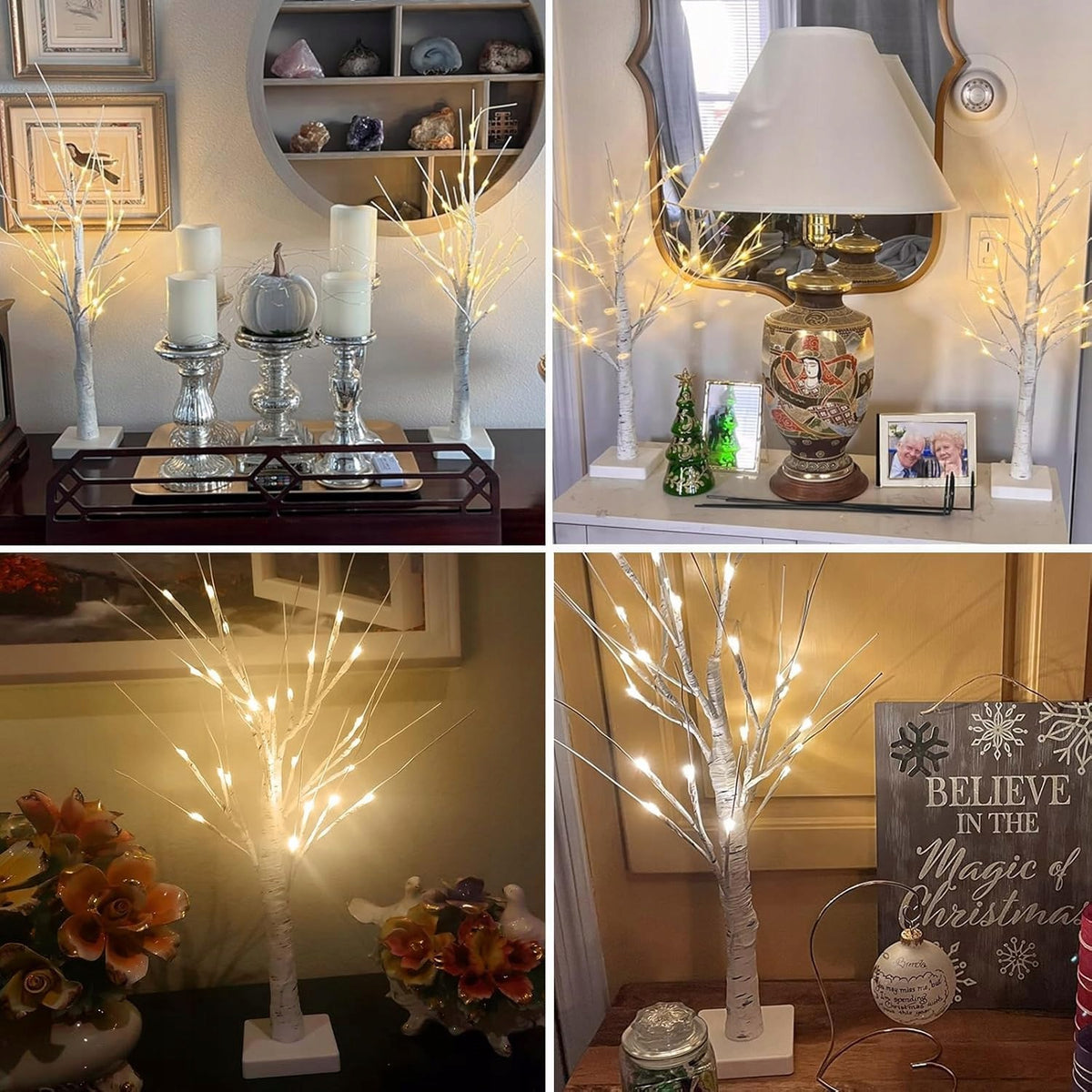 BIRCH LAMP 60 CM 24 LED FOR CHRISTMAS DECORATIONS ADJUSTABLE Brand no brand
