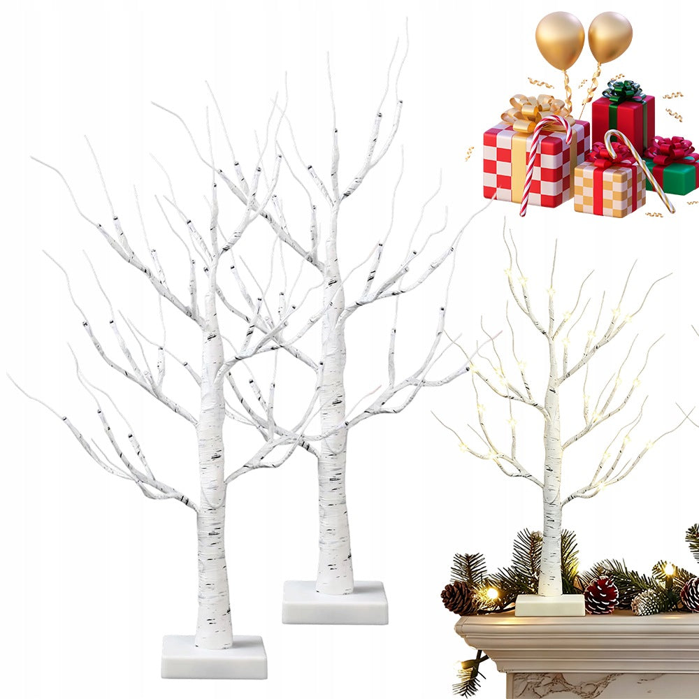 BIRCH LAMP 60 CM 24 LED FOR CHRISTMAS DECORATIONS ADJUSTABLE
