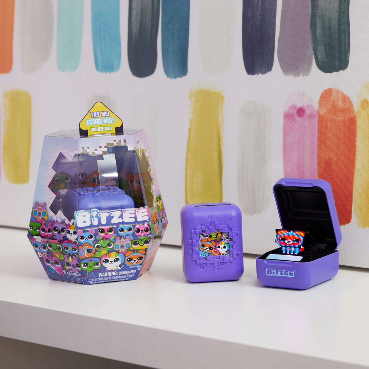 BITZEE INTERACTIVE DIGITAL ANIMAL PURPLE 15IN1 Packaging status original