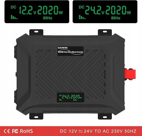 BL53 ALOWNIK 12V24V 2000W 230V PURE SINE WAVE GZUNKNG 4000W PEAK POWER Effective power 4000 W