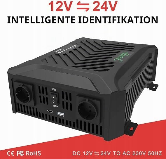 BL53 ALOWNIK 12V24V 2000W 230V PURE SINE WAVE GZUNKNG 4000W PEAK POWER Input voltage 48 V