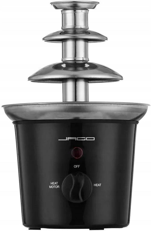 BLACK CHOCOLATE FOUNTAIN 60W FOUNDE 3 LEVELS Dominant color black