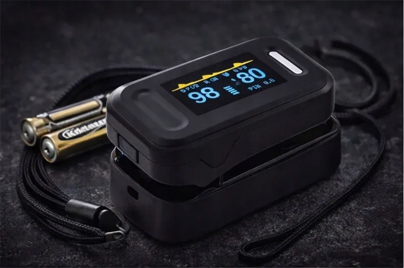BLACK FINGER MEDICAL PULSE OXIMETER, SATURATION, HEART RATE, LARGE DISPLAY Medical device type medical device or in-vitro diagnostic medical device
