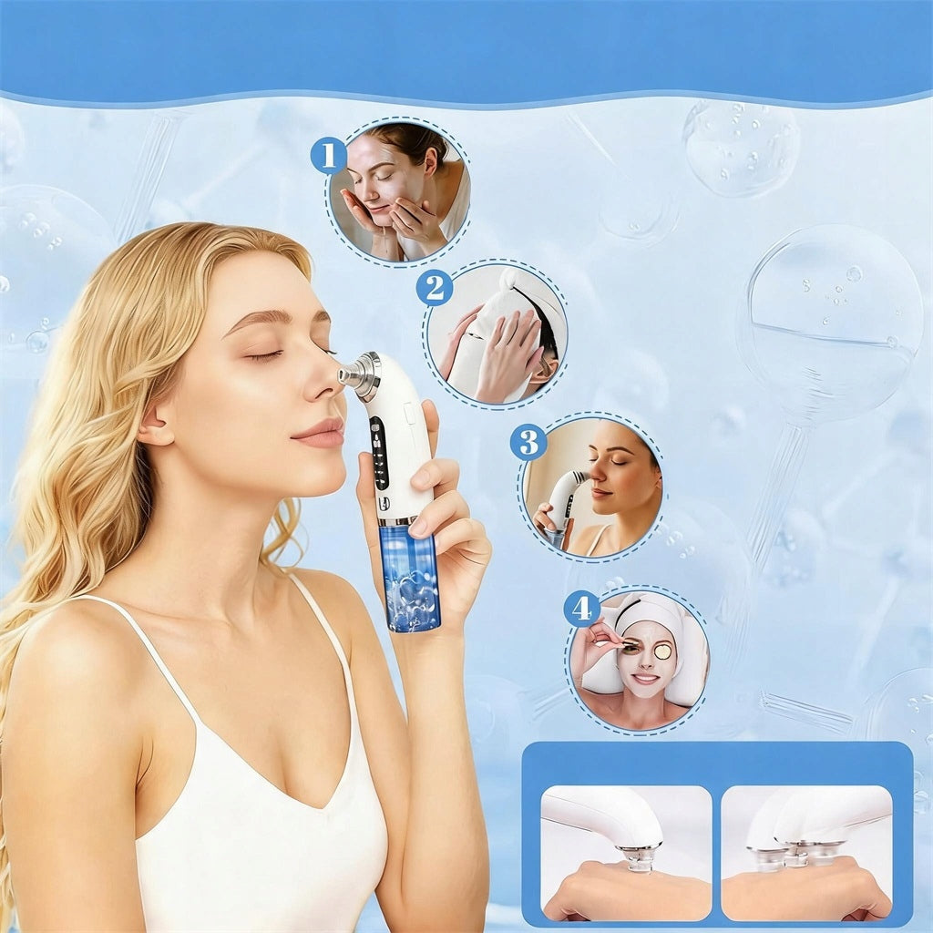 BLACKHEAD VACUUM CLEANER 4 MODES 400MAH PORE PURIFIER PROFESSIONAL SENSORY Packaging status original
