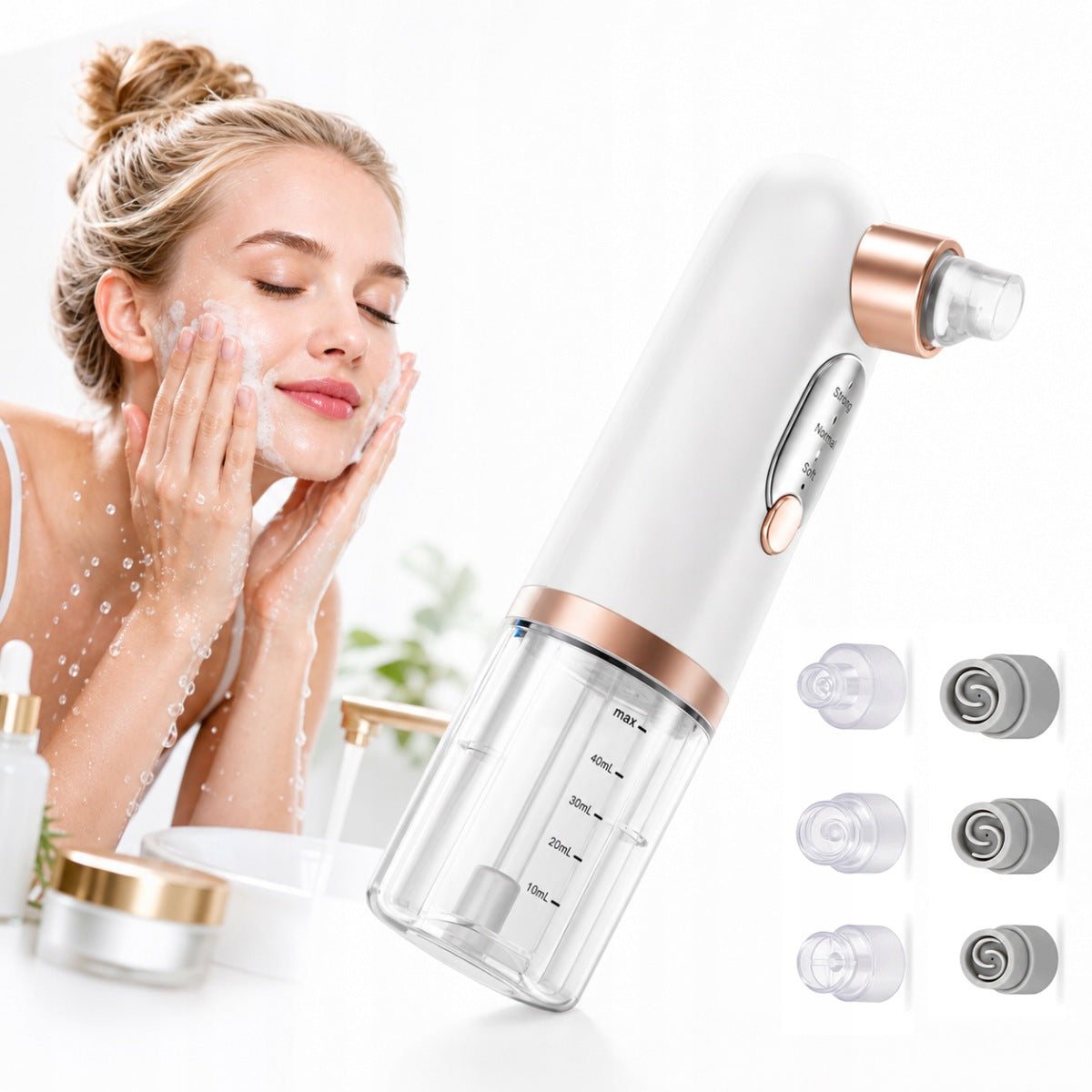 BLACKHEAD VACUUM CLEANER hydrabrasion FOR CLEANING PORES