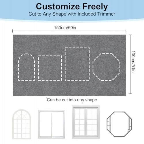 BLACKOUT BLIND 130X150 CM GREY FOR WINDOW ROOM BEDROOM FOR HOME Manufacturer code Bez marki