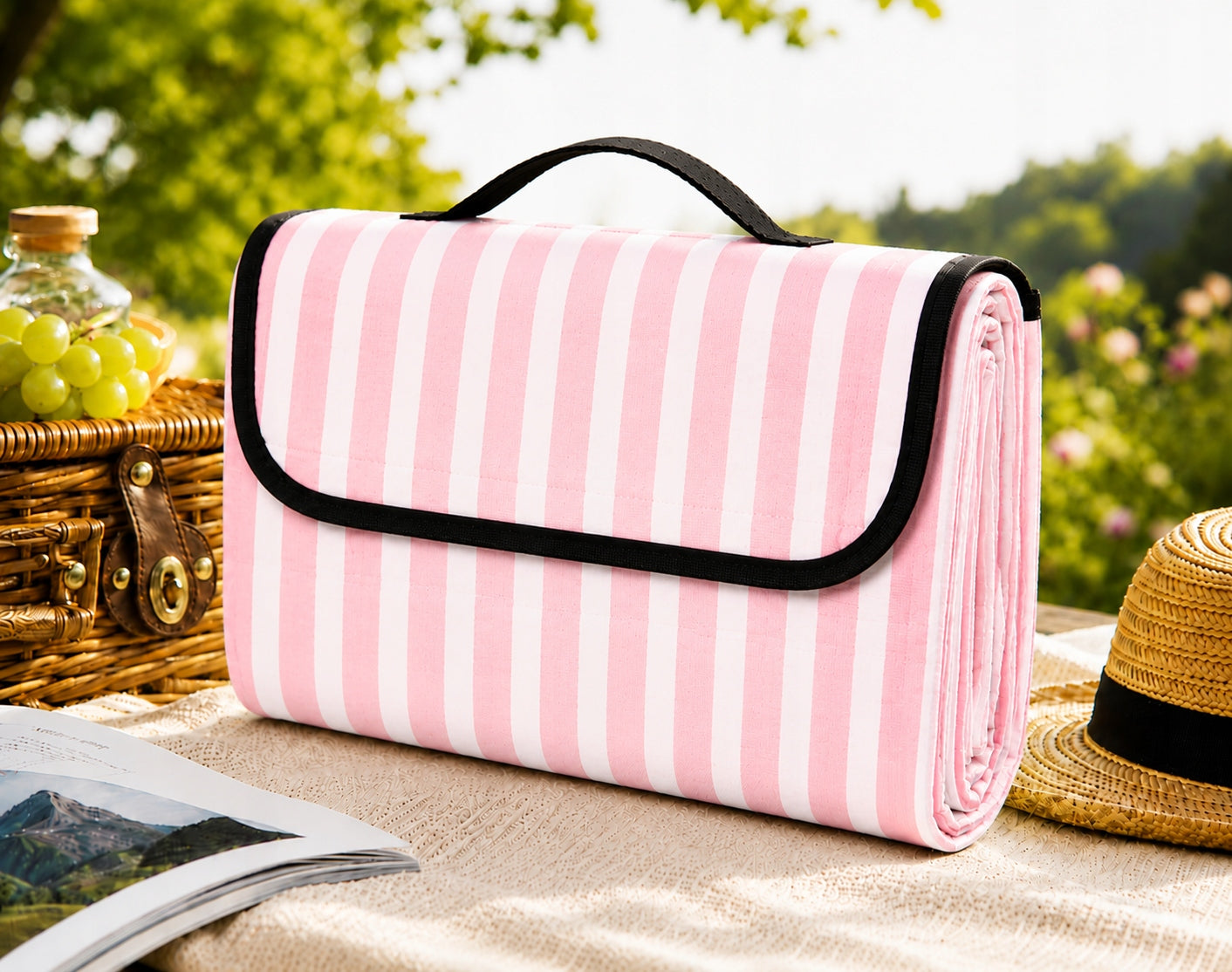 BLANKET BEACH PICNIC MAT 200 x 90 CM – FOLDABLE, LIGHTWEIGHT FOR A FAMILY OF CHILDREN Manufacturer code B3709R