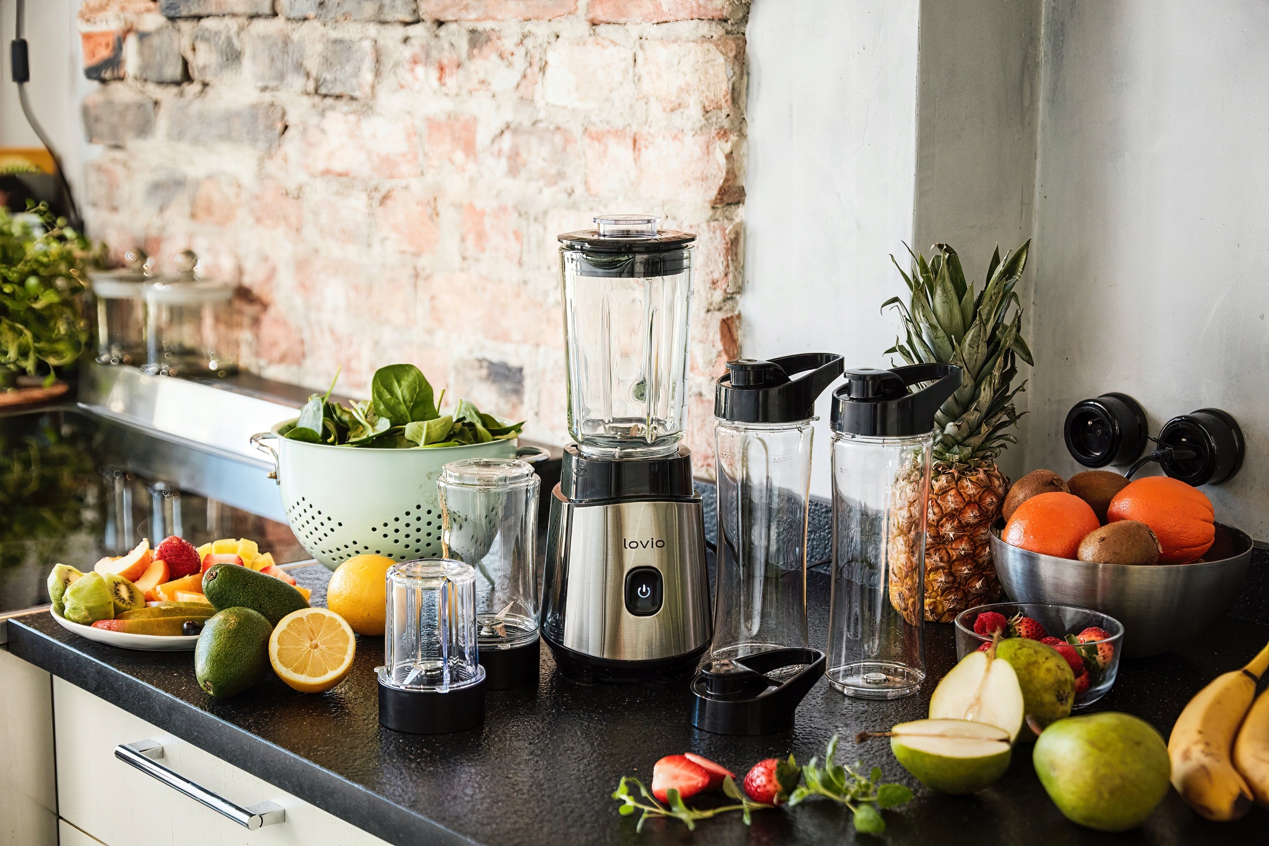 BLENDER GLASS 5in1 Coffee Grinder Cocktail Mixer SMOOTHIE Manufacturer code blender kielichowy do smoothie LVJBL001