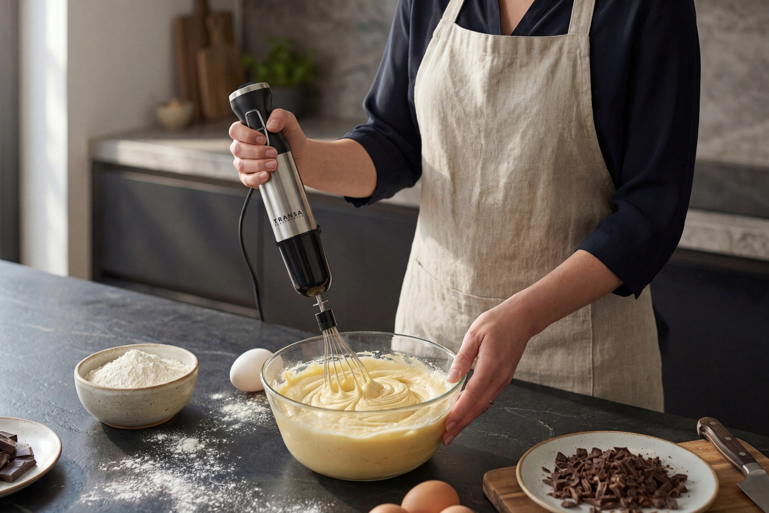 BLENDER HANDHELD MULTIFUNCTIONAL MIXER MALAXER SET 6in1 HIGH POWER 1800W Rotational speed control yes