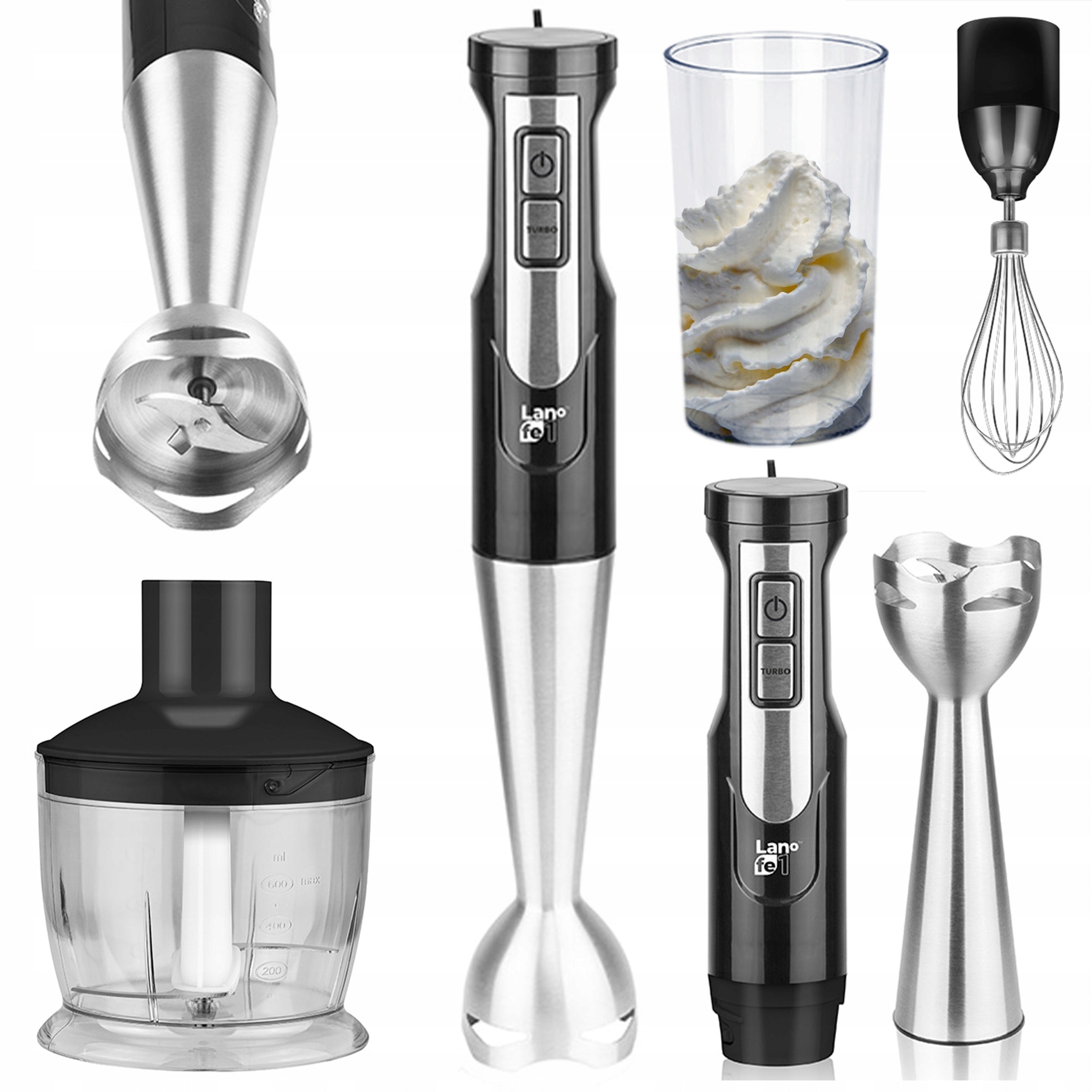 BLENDER HANDHELD MULTIFUNCTIONAL SET 3in1 800W Brand Lafe