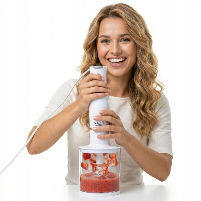 BLENDER HANDHELD MULTIFUNCTIONAL TURBO MIXER SHREDDER MALAKSER SET 3in1 Power rating 800 W
