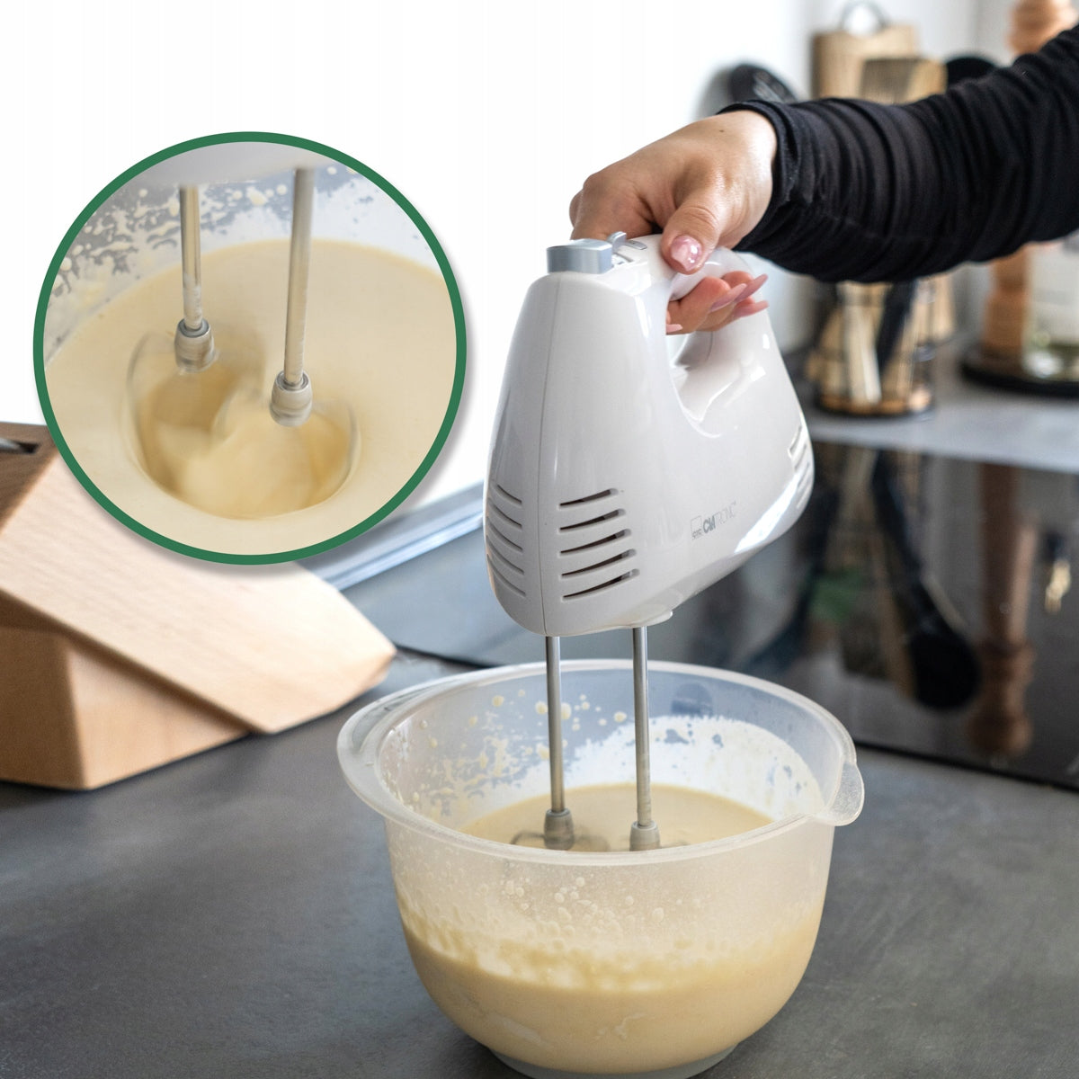 BLENDER MIXER FOOD PROCESSOR HANDHELD 3in1 CLATRONIC HM 3524 WHITE Power rating 300 W