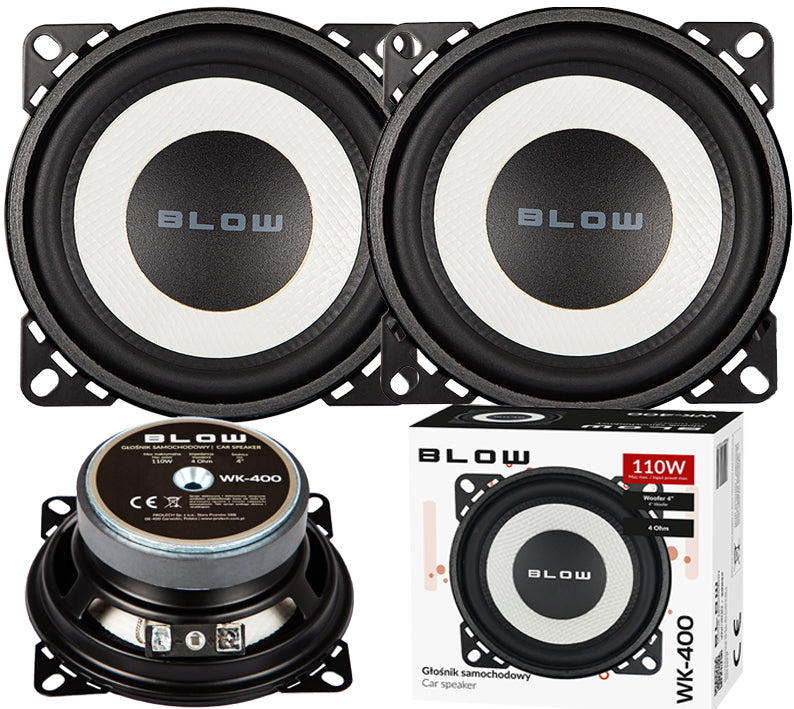 BLOW BASS SPEAKERS 10cm RENAULT CLIO MEGANE TWINGO KANGOO ON THE UNDERPANE