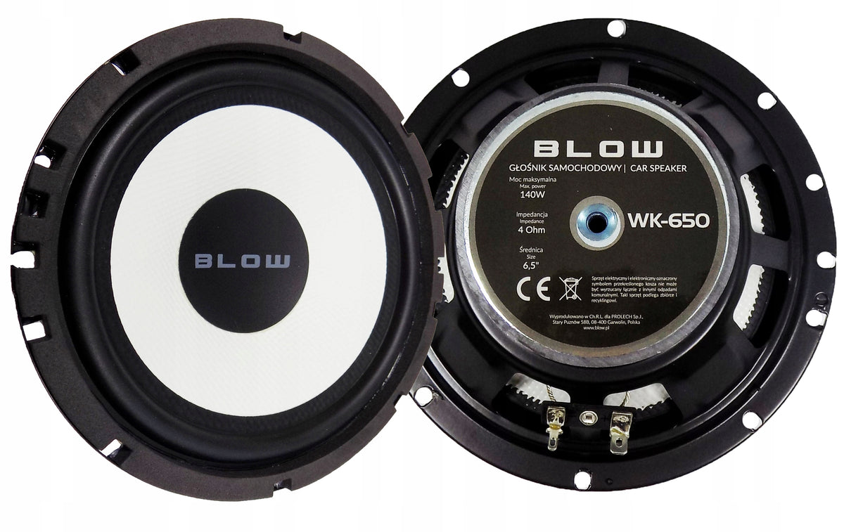 BLOW CAR BASS SPEAKERS FOR DOORS 16CM 165 Manufacturer Blow