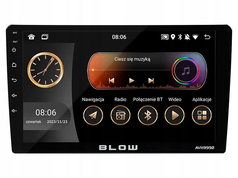 BLOW RADIO AVH-9992 2DIN 9" ANDROID/WIFI/GPS/ CARP