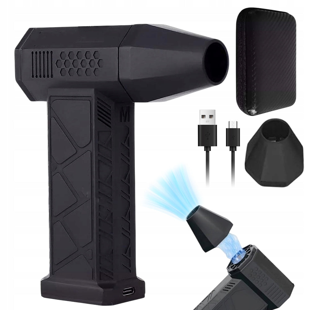 BLOWER BLOW MINI TURBO JETFAN FOR DUST RECHARGEABLE BLACK 3 SPEEDS