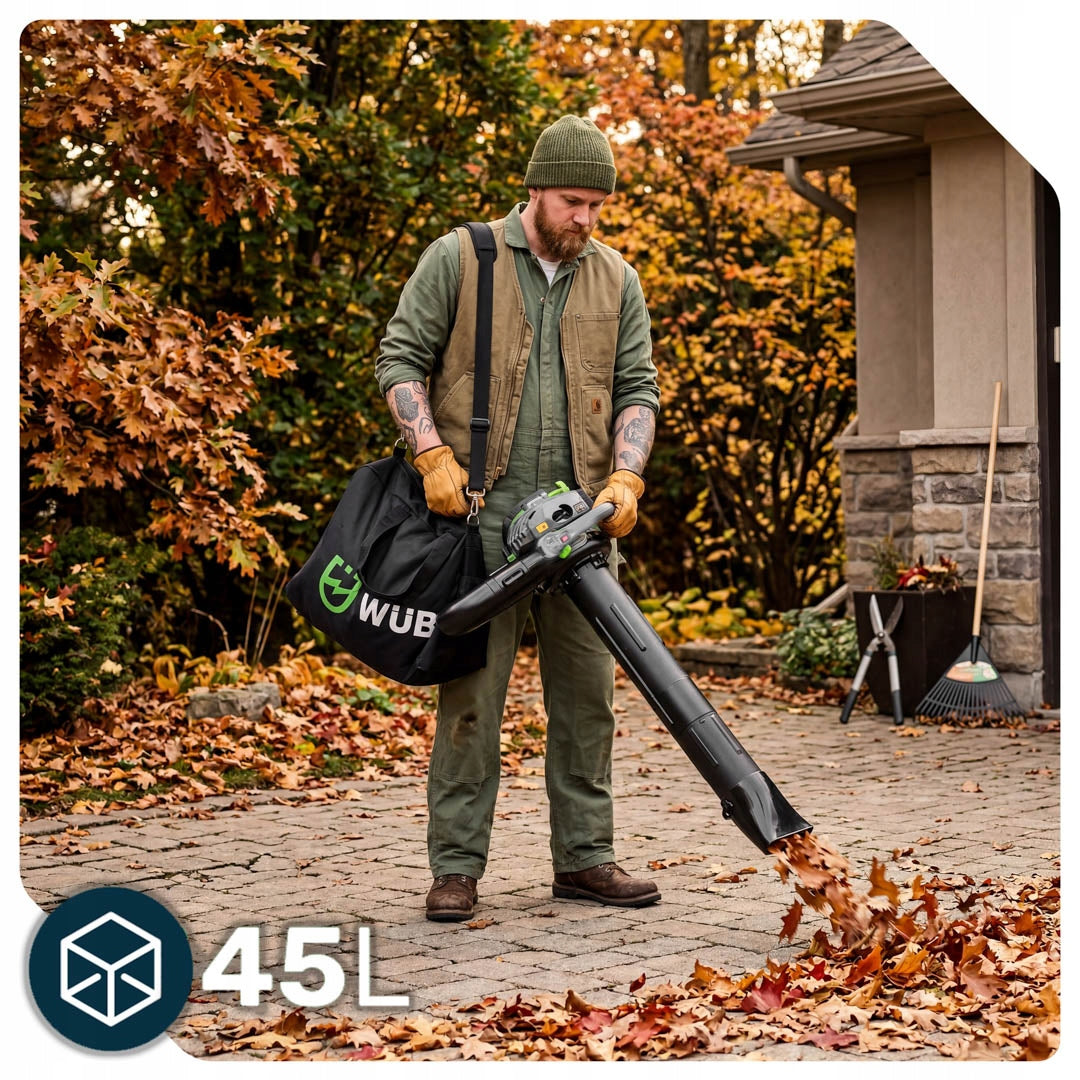 BLOWER COMBUSTION LEAF VACUUM CLEANER 3IN1 SHREDDER 45L POWERFUL 245 KM/H Manufacturer code W43437 DMUCHAWA SPALINOWA ROZDRABNIACZ 45 l