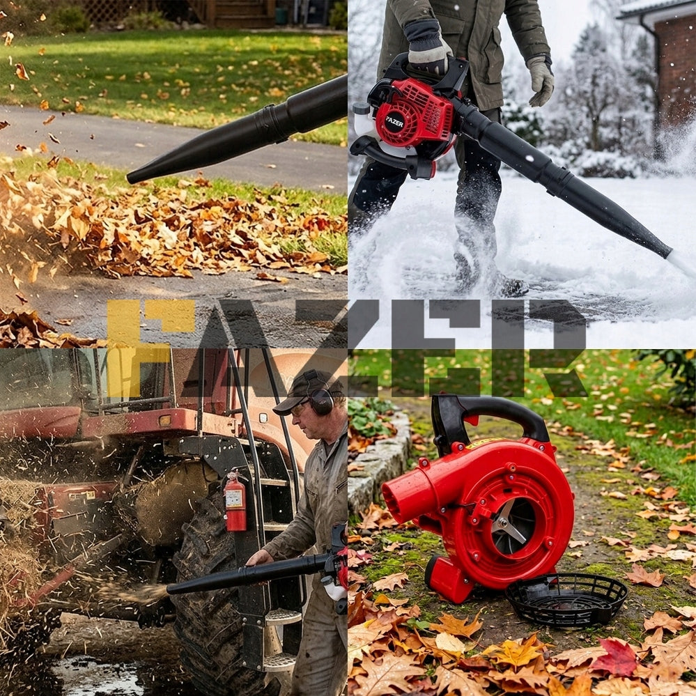 BLOWER COMBUSTION LEAF VACUUM CLEANER GARDEN SNOW COMBUSTION + XL SET Power supply combustion