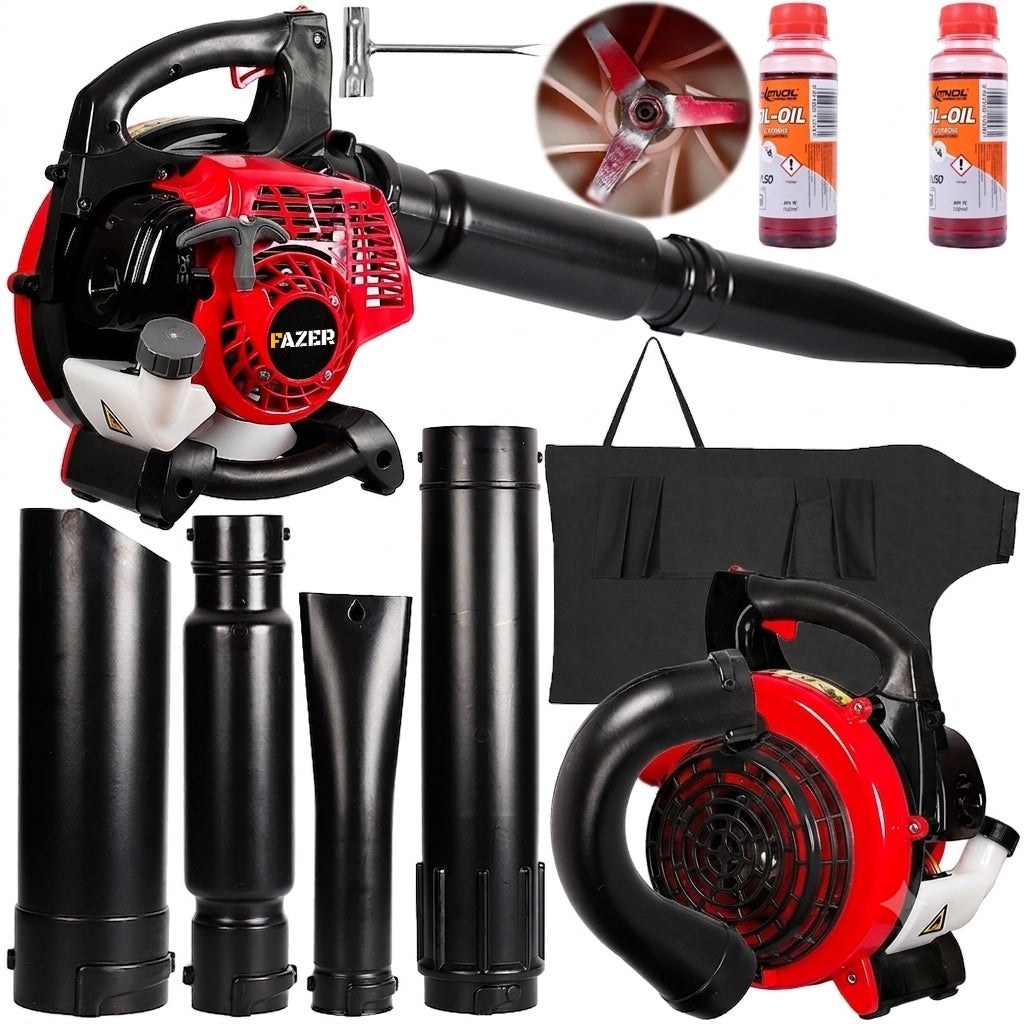 BLOWER COMBUSTION VACUUM CLEANER FOR GARDEN LEAVES SNOW COMBUSTION + XL SET