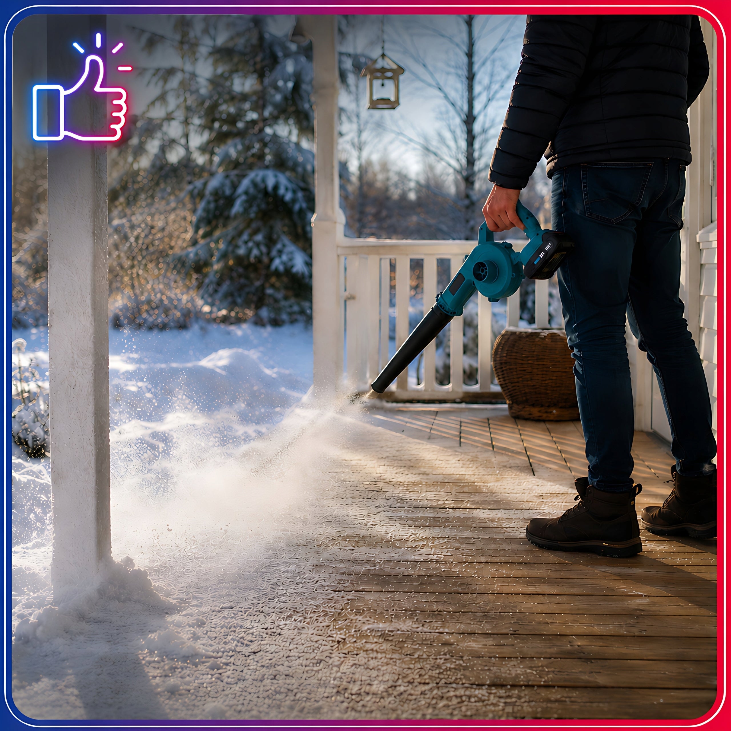 BLOWER CORDLESS VACUUM CLEANER FOR GARDEN DEHUMIDIFICATION SNOW LEAVES 2in1 AKU Air velocity 250 km/h