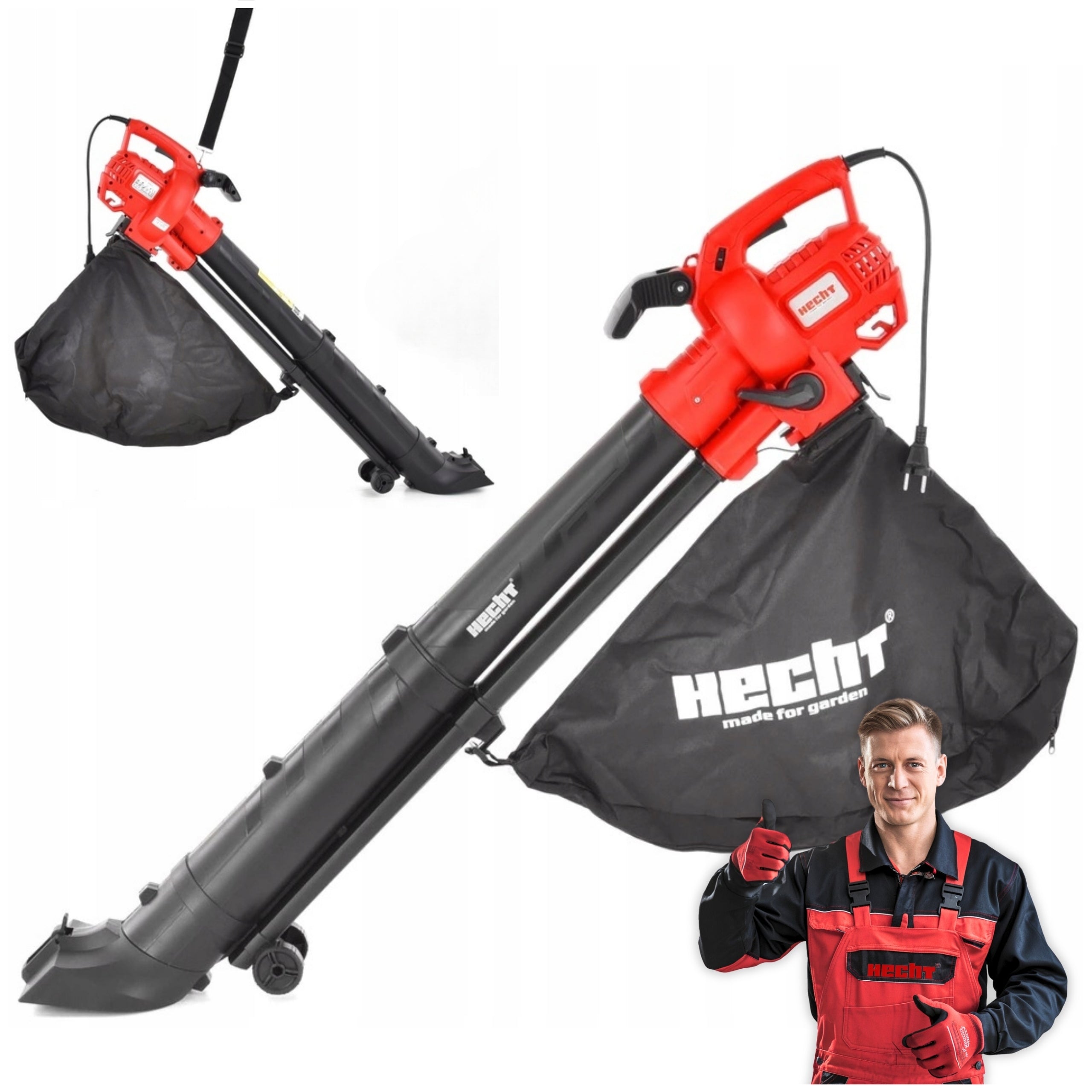 BLOWER ELECTRIC VACUUM CLEANER FOR SNOW LEAVES GARDEN HECHT3003 POWER 3300W