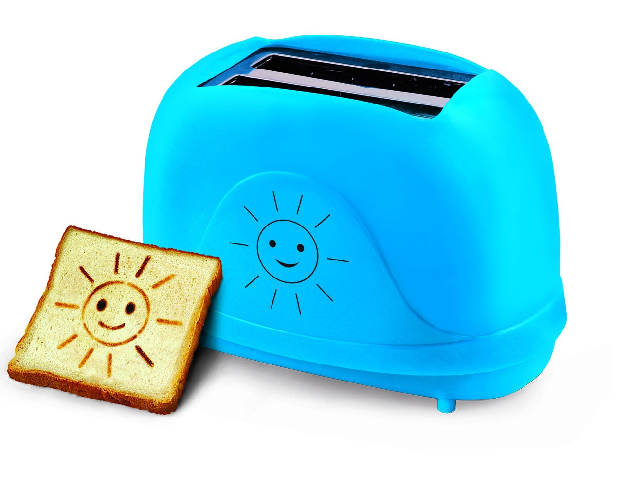 BLUE TOASTER TOAST FOR BREAD STRONG PATTERNS FOR CHILDREN 750W TIMER Packaging status original
